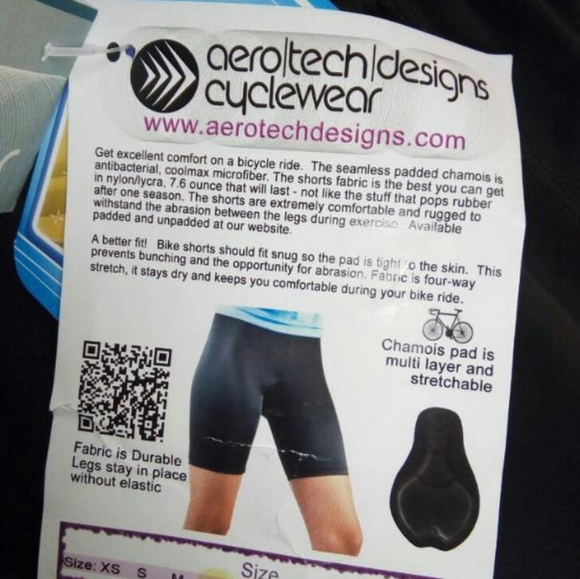 Aerotech designs cycling shorts Women large black - Picture 4 of 6